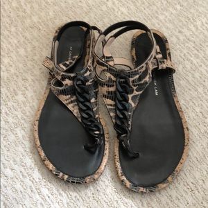 10 crosby Derek lam animal print sandle